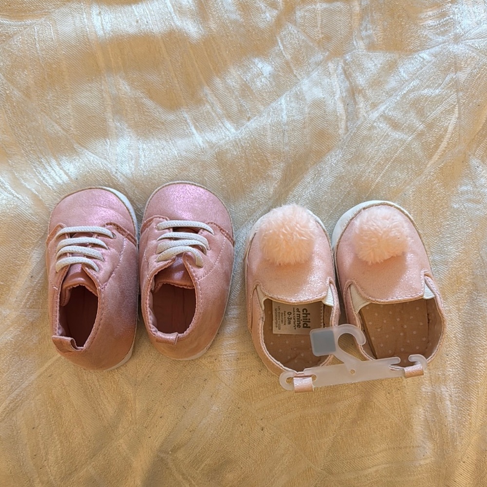 chic Pink Kids Shoes Set